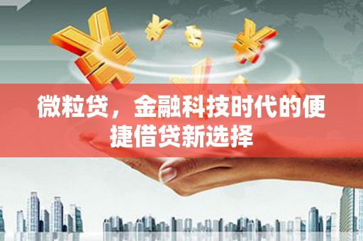 贡觉微粒贷，金融科技时代的便捷借贷新选择
